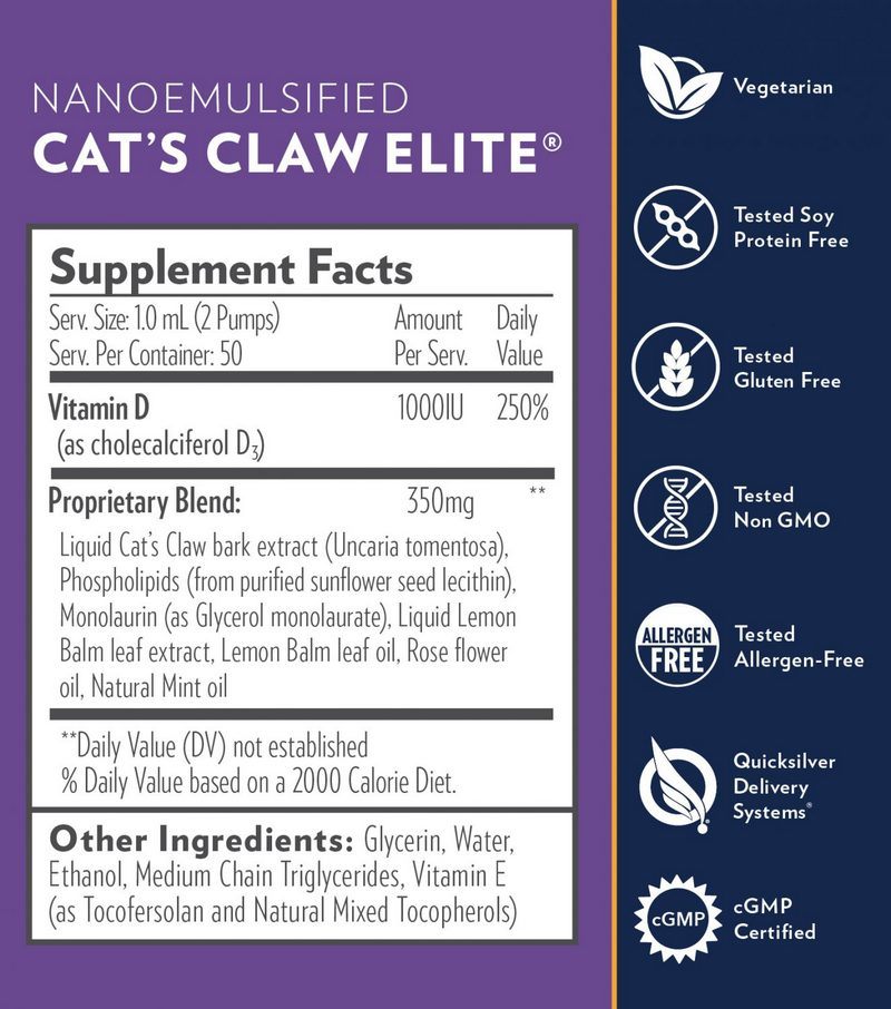 Nanoemulsified Cat s  Claw  Elite  Phoenix  Rises Acupuncture